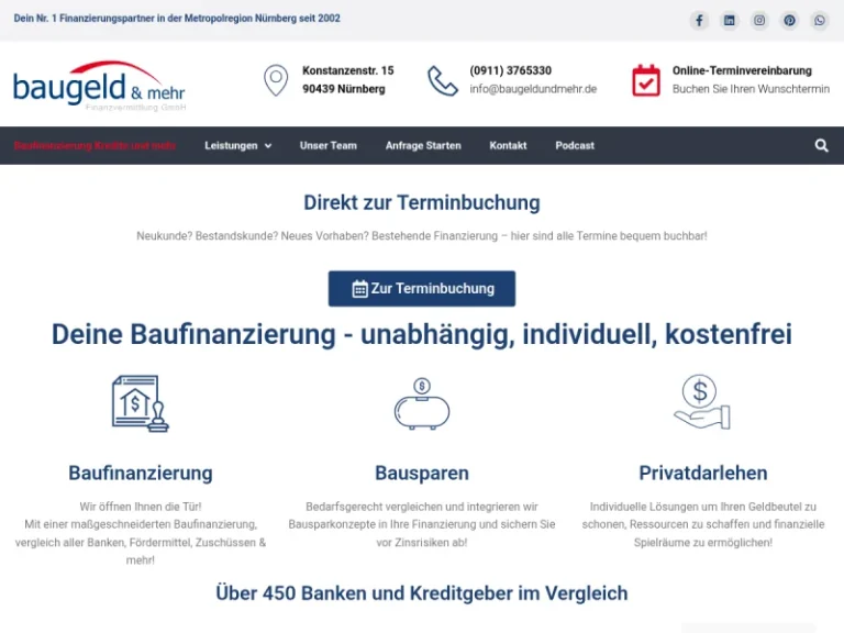 baugeld & mehr Finanzvermittlung GmbH - Berater in Nürnberg
