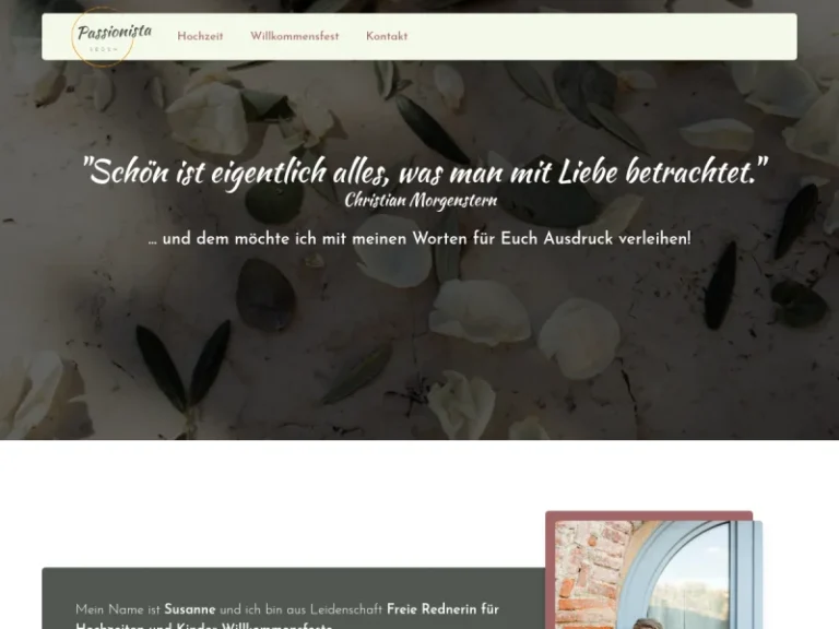 Freie Rednerin Susanne Kokesch – Passionista Reden - Trauredner in Nürnberg