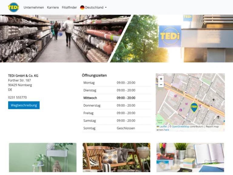 TEDi GmbH & Co. KG - Haushaltswarengeschäft in Nürnberg