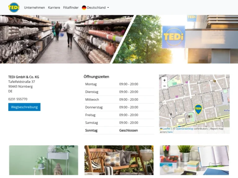 TEDi GmbH & Co. KG - Haushaltswarengeschäft in Nürnberg