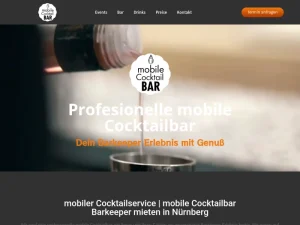 Mobile Cocktailbar Nürnberg, Cocktailcatering, Barkeeper Mieten, Cocktailservice - Mobiler Caterer in Nürnberg