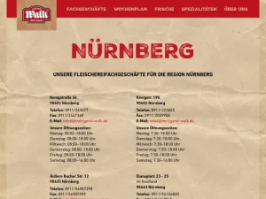 Ihr Fleischerfachgeschäft Metzgerei WALK - Fleischerei in Nürnberg