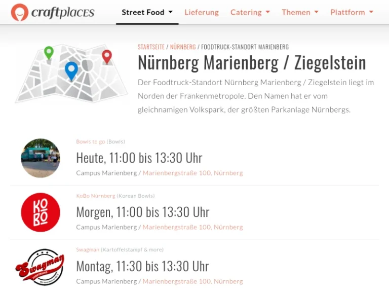 Foodtruck-Spot Campus Marienberg - Restaurant in Nürnberg