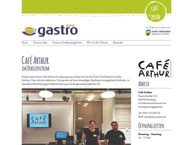 Café Arthur im Dokuzentrum – noris gastro gGmbH - Bistro in Nürnberg