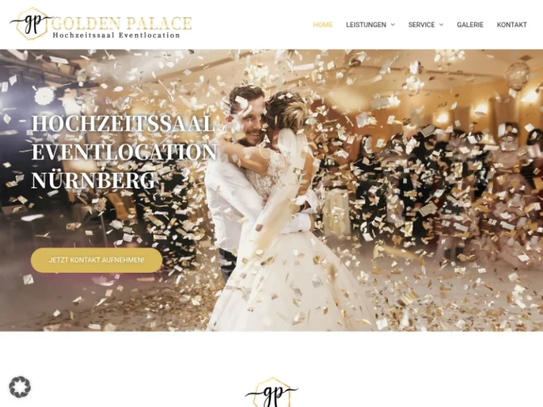 Golden-Palace-Events | Hochzeitssaal Hochzeitslocation Nürnberg - Hochzeitsräumlichkeit in Nürnberg