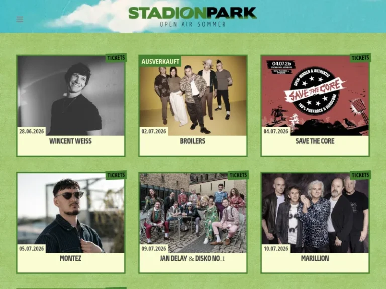 STADIONPARK - Veranstaltungsort für Livemusik in Nürnberg