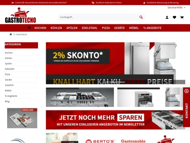 Gastrotecno Gastronomiebedarf und Gastronomiegeräte - Gaststättenbedarf in Nürnberg