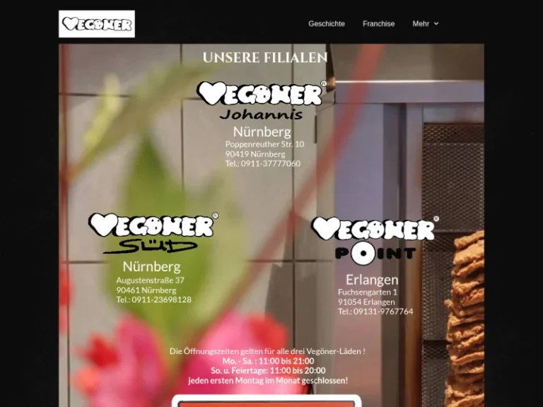 Vegöner – Johannis - Burgerrestaurant in Nürnberg