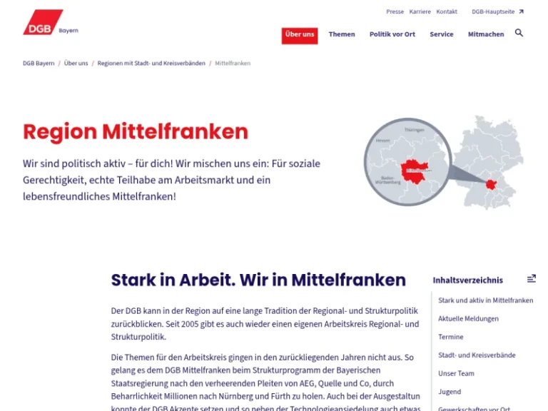 Deutscher Gewerkschaftsbund Industrieregion Mittelfranken - Verein in Nürnberg