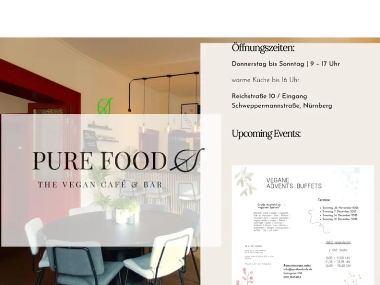 Pure Food – The Vegan Café & Bar - Veganes Restaurant in Nürnberg