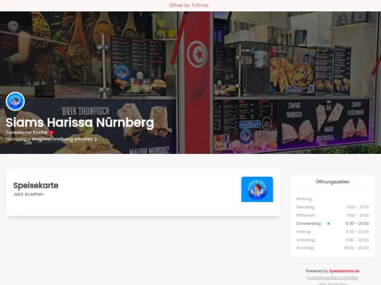 Siam’s Harissa صيام هريسة - Arabisches Restaurant in Nürnberg