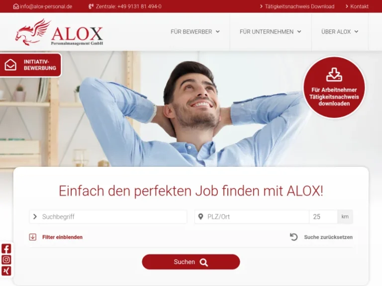 ALOX Personalmanagement GmbH - Zeitarbeitsagentur in Nürnberg