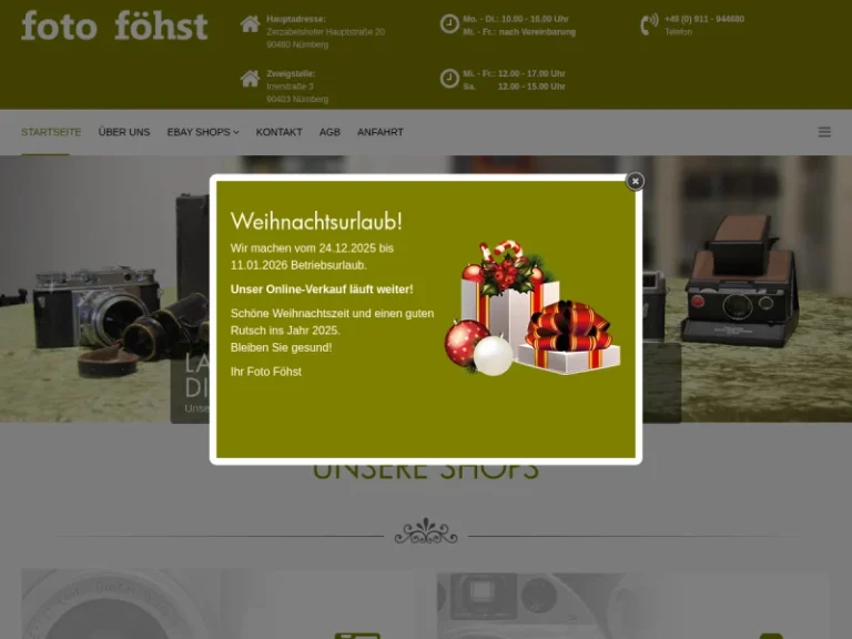 Foto Föhst - Fotofachgeschäft in Nürnberg