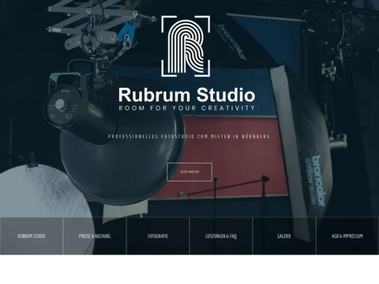 Rubrum Studio – Fotostudio zum Mieten / Foto-Mietstudio - Fotostudio in Nürnberg