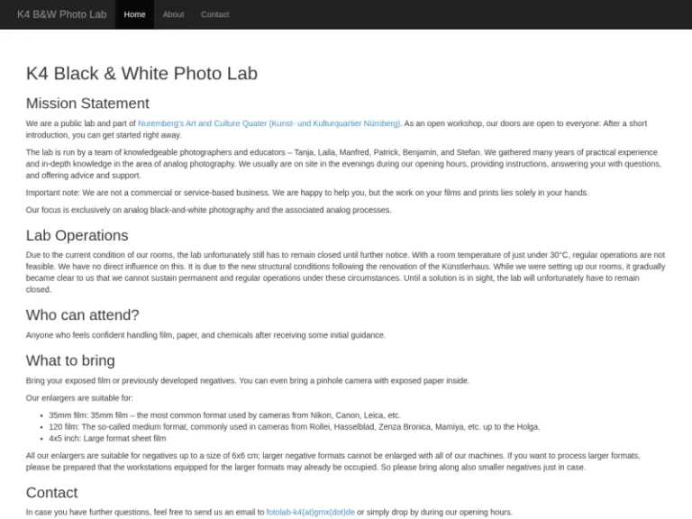 Künstlerhaus – Offenes Fotolabor - Fotolabor in Nürnberg
