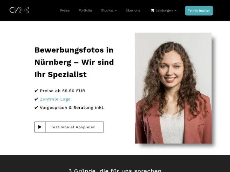 CV Pics Studio – Bewerbungsfotos - Fotostudio in Nürnberg