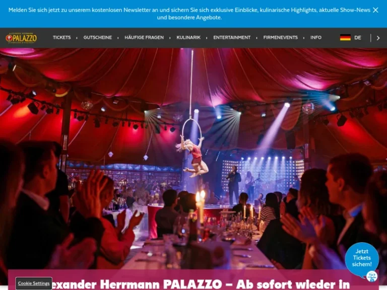 Alexander Herrmann PALAZZO Nürnberg - Dinner-Theater in Nürnberg