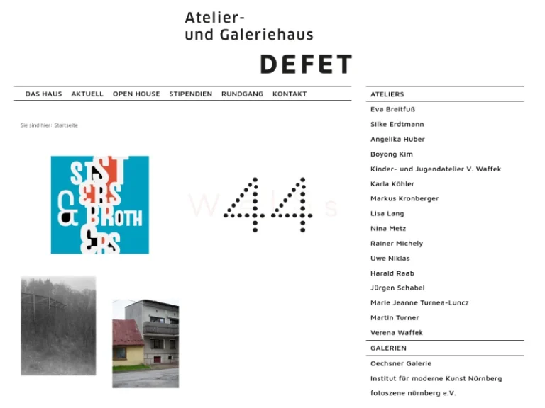 Atelier- und Galeriehaus Defet - Kunstgalerie in Nürnberg