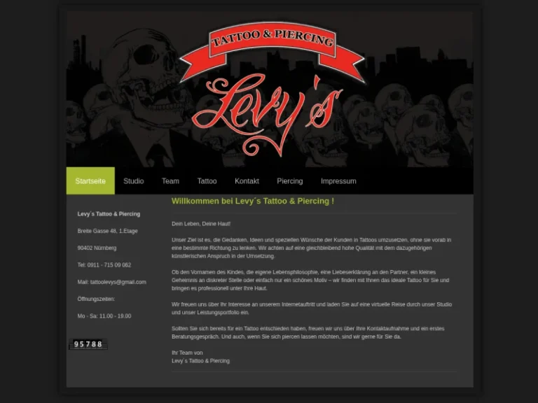 Levy´s Tattoo & Piercing - Tattoostudio in Nürnberg