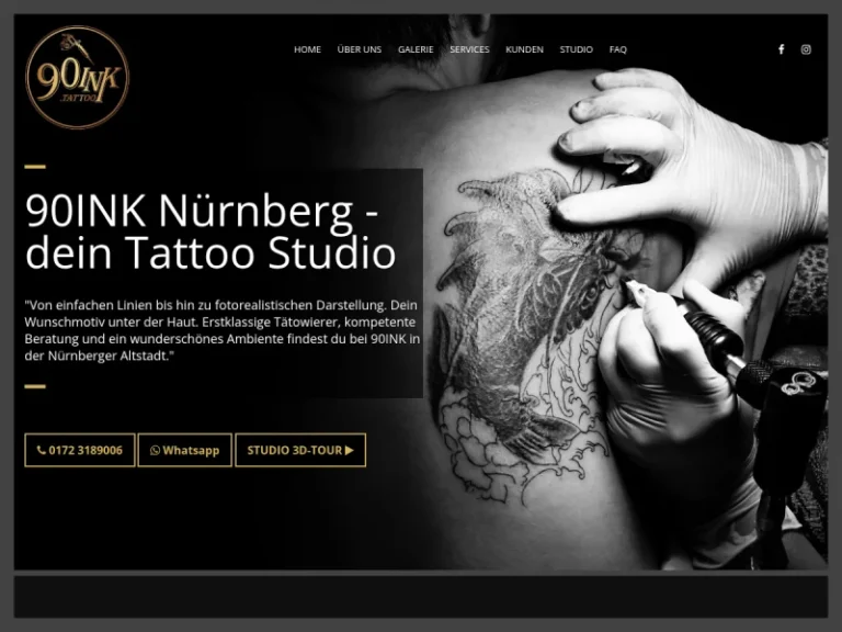 90INK Nürnberg - Tattoostudio in Nürnberg