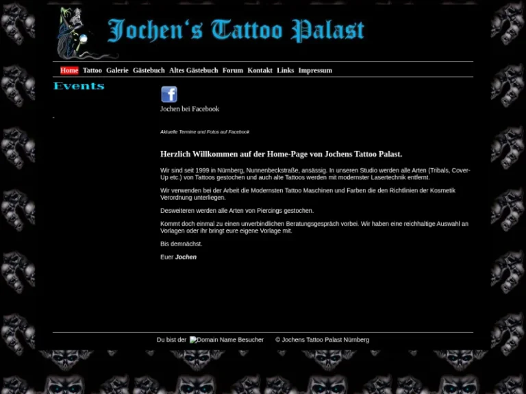 Jochen`s Tattoo Palast - Tattoostudio in Nürnberg