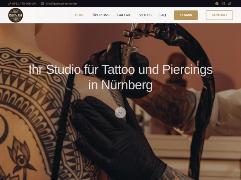Paint & Art Tattoo Nürnberg - Tattoostudio in Nürnberg