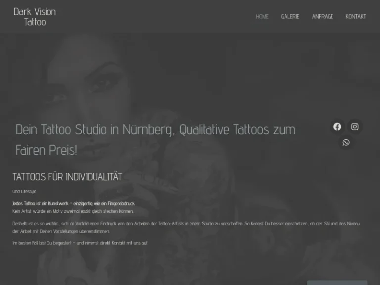 Dark Vision Tattoo Nürnberg - Tätowierer in Nürnberg